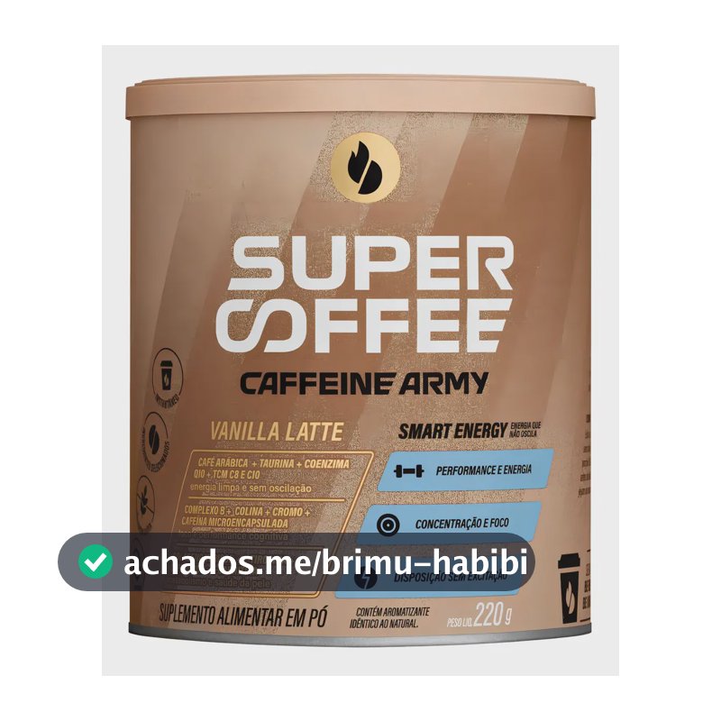 Supercoffee Vanilla Latte - Classic Size (220g) - Caffeine Army