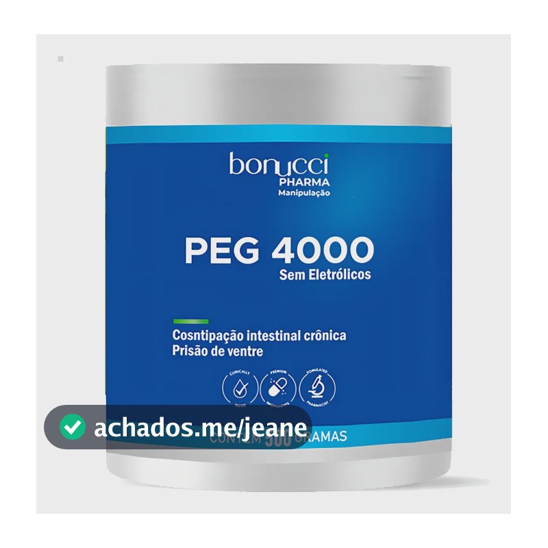Suplemento Nutricional Polietilenoglicol 4000 Bonucci Pharma Pó Solúvel 500g