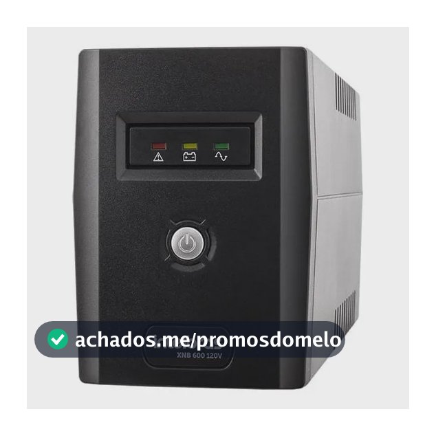 Nobreak Interativo Monovolt Intelbras Xnb 600va 120v Cor Preto