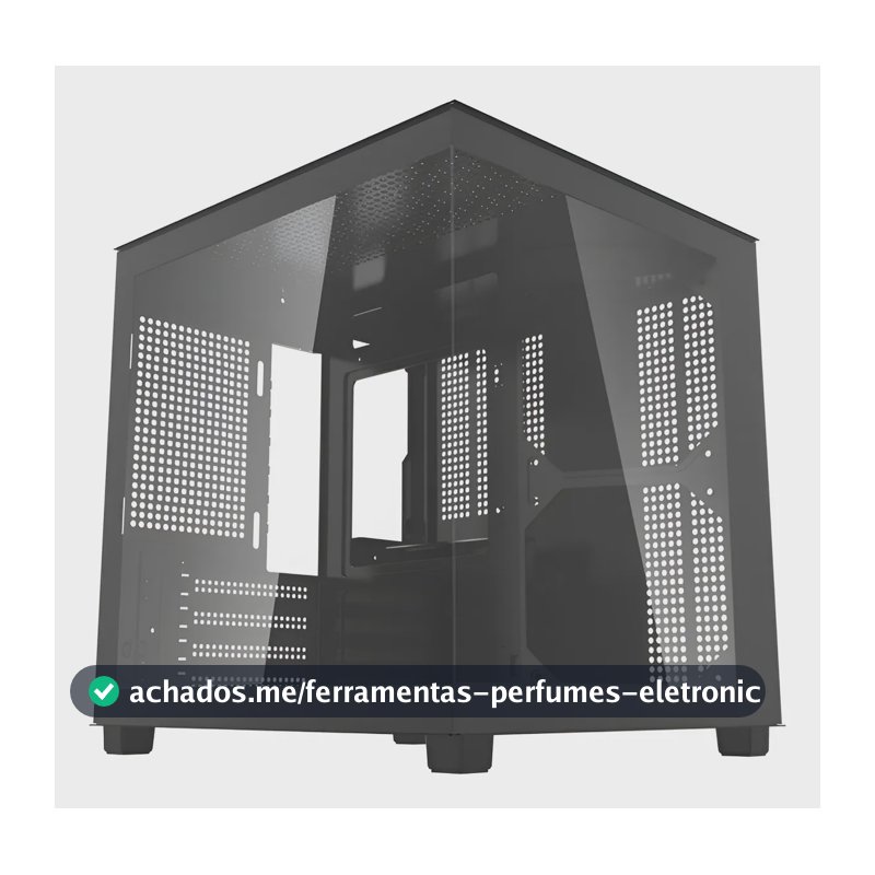 Gabinete Gamer Aigo Apollo A275 Preto Mini-Tower com Vidro e USB 3.0
