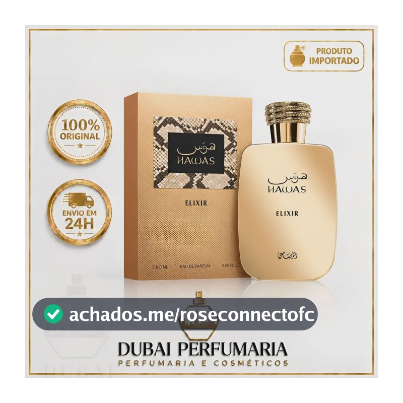 Hawas Elixir Rasasi Edp 100ml Masculino Original