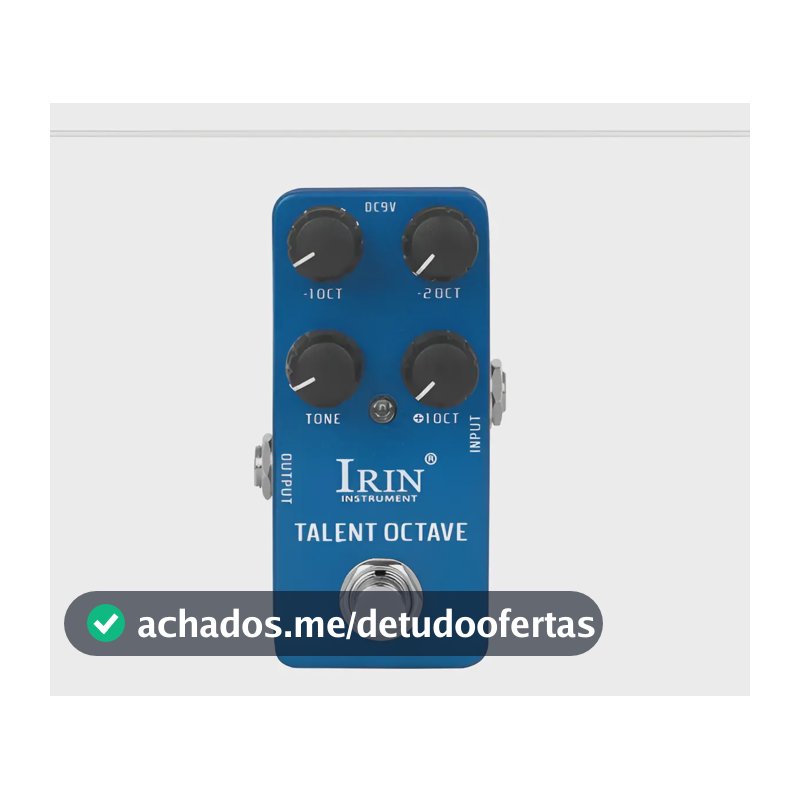 Irin-talent Octave Pedal De Efeito Guitarra Elétrica - Rs-19 Azul