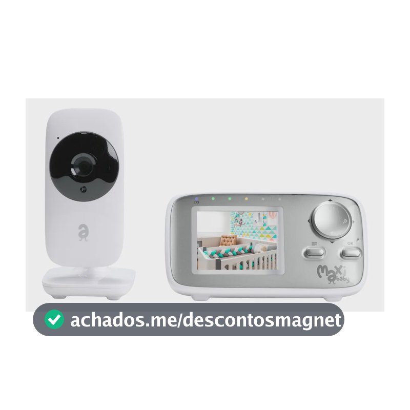 Babá Eletrônica Monitor 2.4 Sem Fio Zoom Baby On Maxi Baby