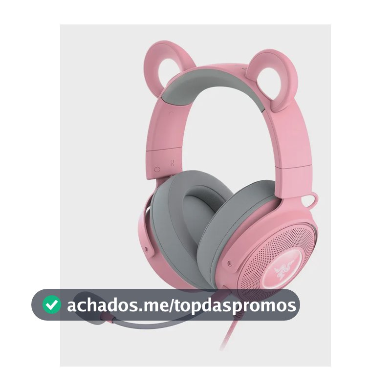 Headset Razer Kraken Kitty V2 Pro Usb Quartz - Rz0404510200 Rosa