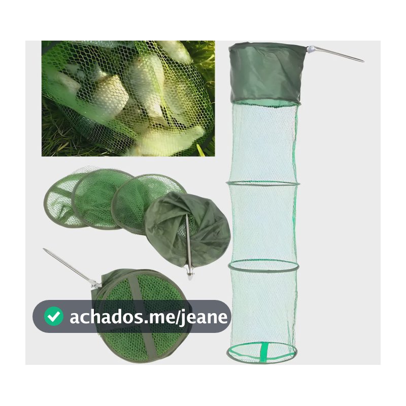 Samburá Passaguá Covo Pesca Cesto Peixe Grande Dobrávl 150cm Verde