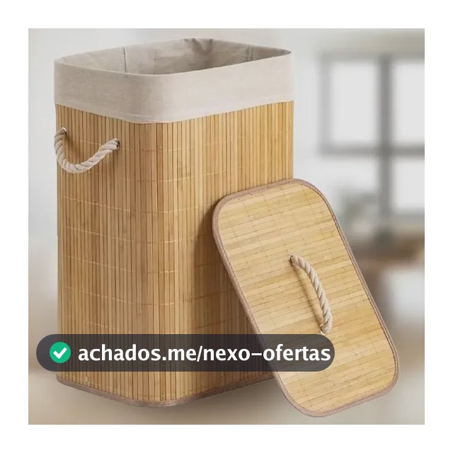 Cesto De Roupas De Bambu 70 Litros Yikasa