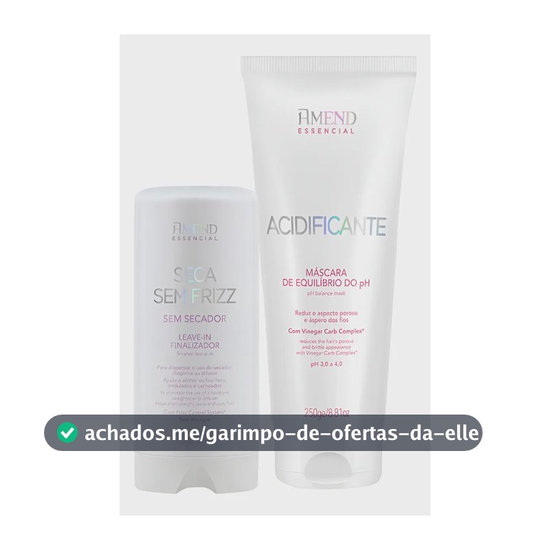 Kit Amend Seca Sem Frizz + Acidificante O Queridinho