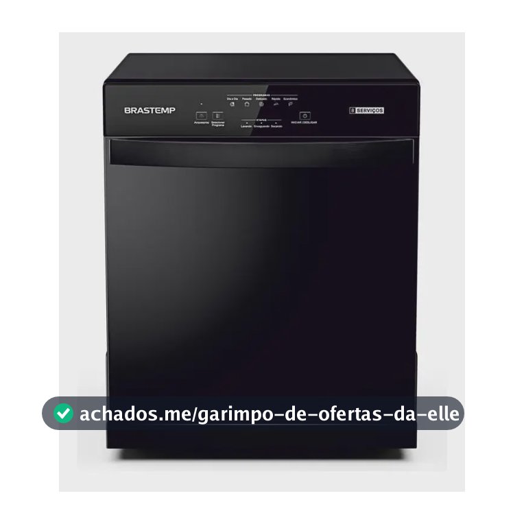 Lava Louças Brastemp 8 Serviços Preta - BLF08AE Preto