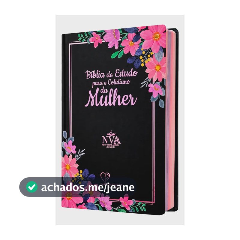 Livro Biblia De Estudo Para O Cotidiano Da Mulher Nva Capa Dura - Preta, De João Ferreira De Almeida, Vol. Único. Editora Casa Publicadora Paulista, Capa Dura (2025)
