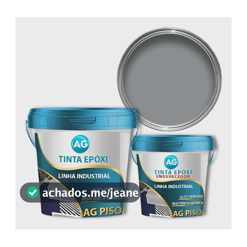 Tinta Epoxi 18kg Bicomponente Ag Cor Cinza Escuro Ral7045