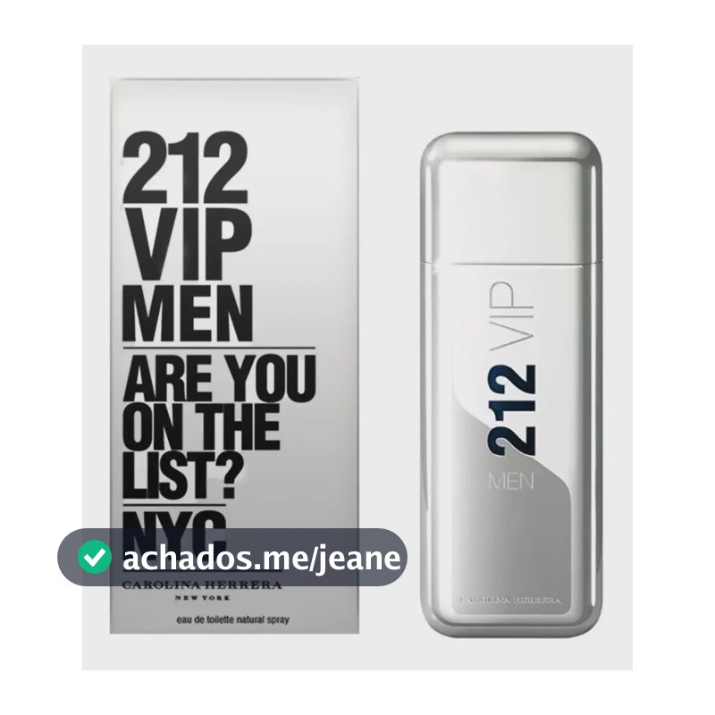 212 Vip Men Carolina Herrera Eau De Toilette Perfume Masculino 100ml