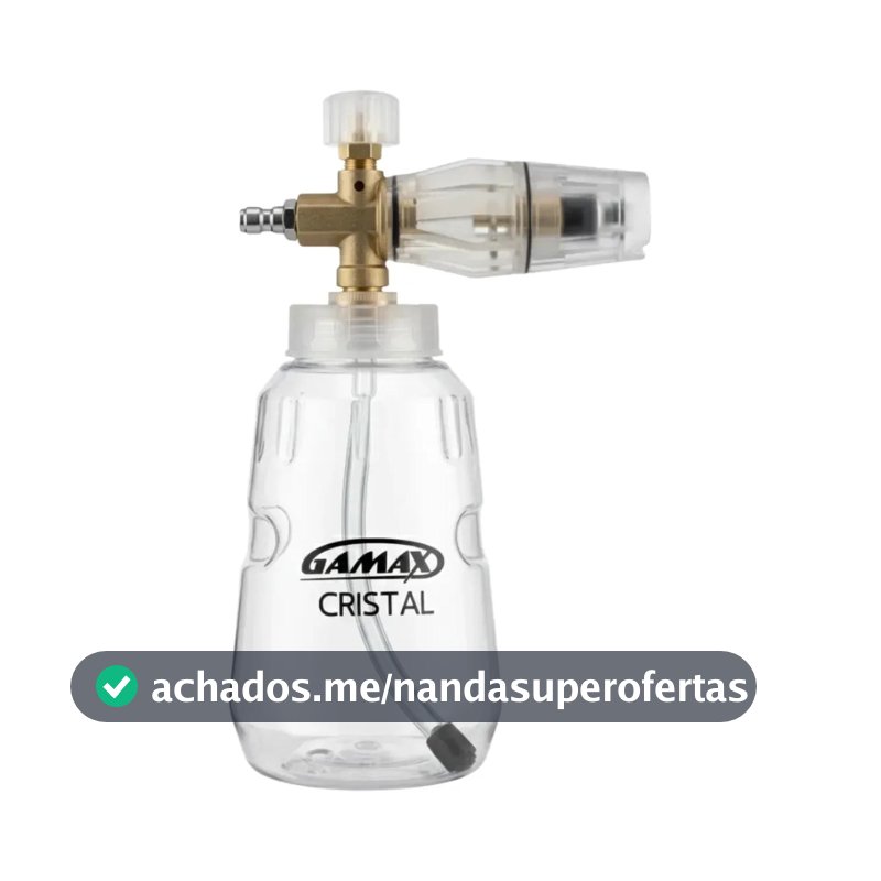 Canhão De Espuma Snow Foam 1l Profissional Espuma Densa Engate Rápido Para Wap Kärcher Electrolux Vonder Bosch Branco
