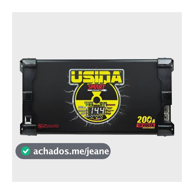 Fonte Usina Smart Connect 200a 12v Monovolt Automotivo Preto