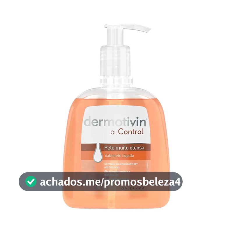 Sabonete Líquido Facial Pele Oleosa Dermotivin Oil Control 300mL