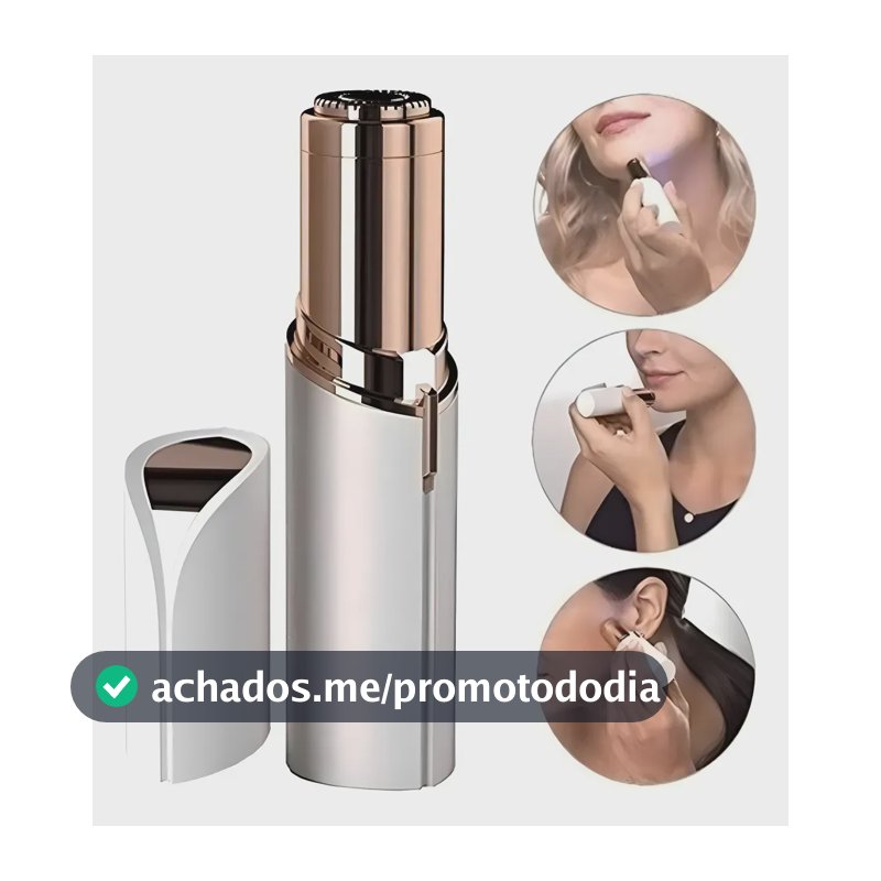 Depilador Facial Caneta Removedora De Pelos Recarregável Usb Branco 127/220v