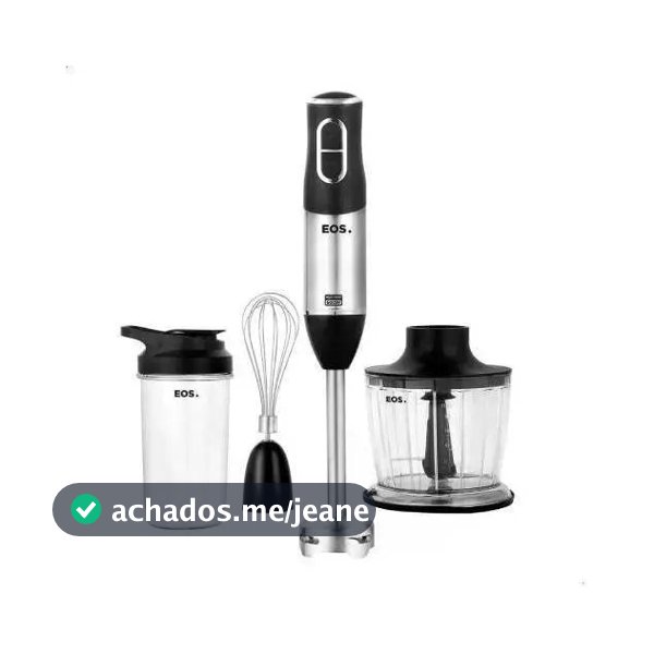 Mixer EOS EMX02 aço inoxidável e preto 60 Hz 600W
