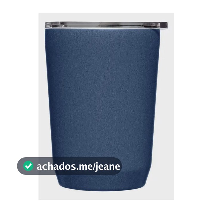 Copo Térmico Camelbak Thumbler 350ml Branco Azul Liso
