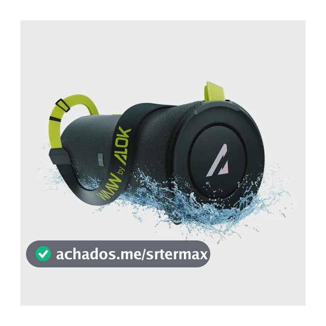 Caixa De Som Bluetooth Waaw By Alok Boom 100sb 40w 20h Ipx7 Preto