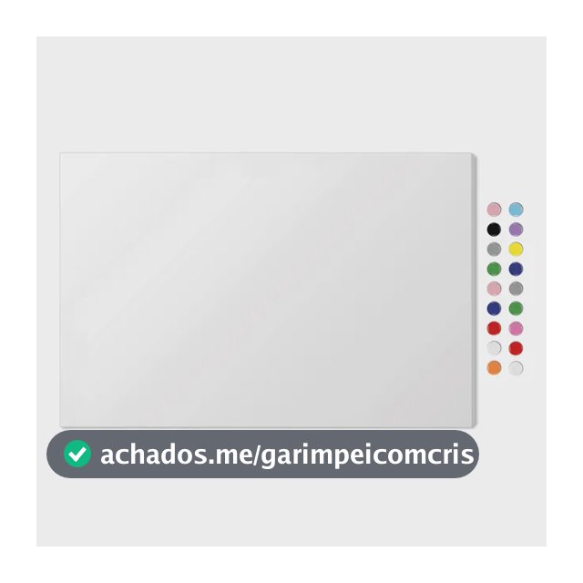 Quadro 45x70 Mural P/ Fotos Recados Notas Imãs + 36 Imãs