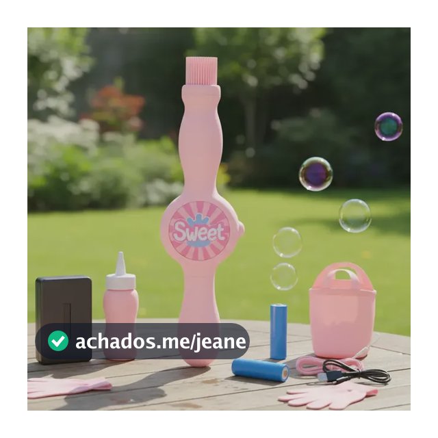 Brinquedo Varinha Máquina Bolha De Sabão Com Fumaça E Luvas Rosa