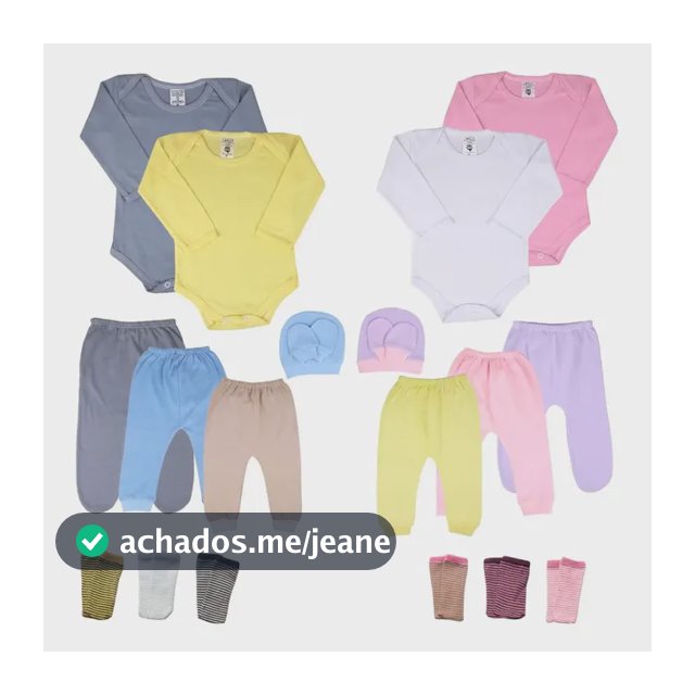 Roupa De Bebe Body Menina Ou Menino Kit 12 Peças Atacado