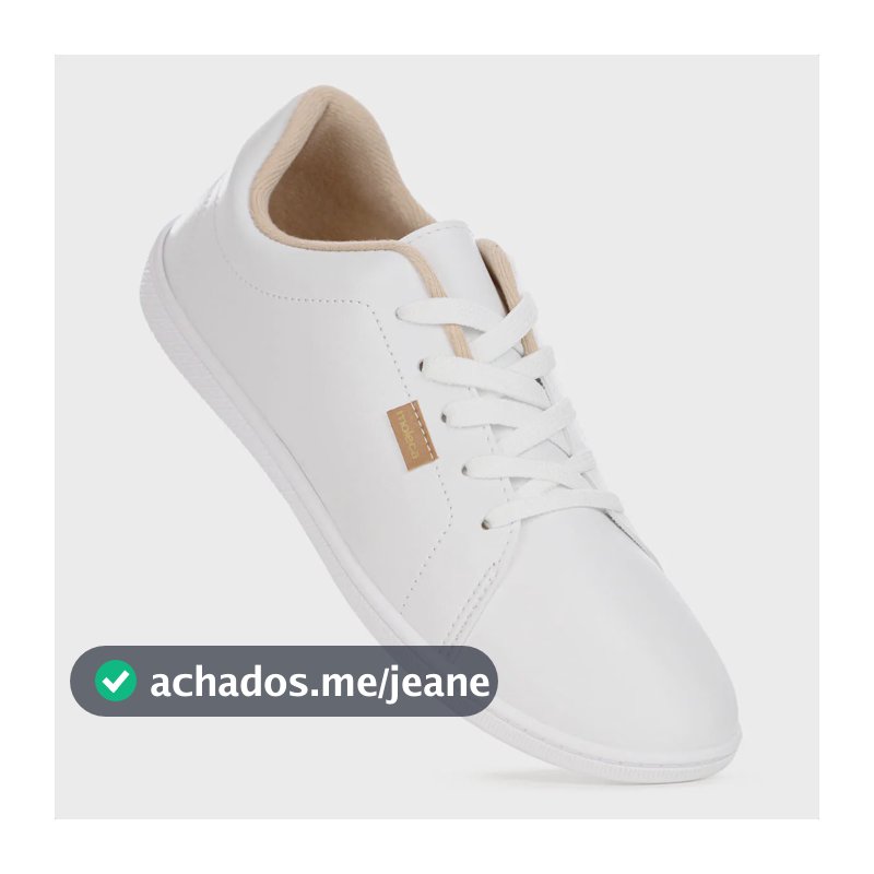 Tênis Moleca Feminino Cano Curto Sola Reta Antiderrapante Branco 36 Br