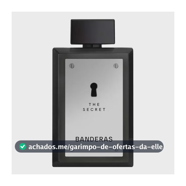 Perfume Masculino Banderas The Secret EDT 200 ml - Oriental Especiado Fresco - Perfume importado masculino de Banderas, expressa masculinidade e sensualidade.