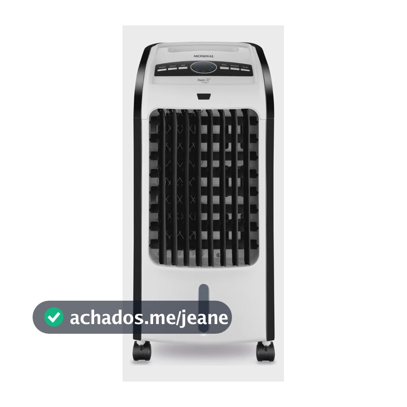 Climatizador Flash Air Mondial Branco/preto 80w Cl-03