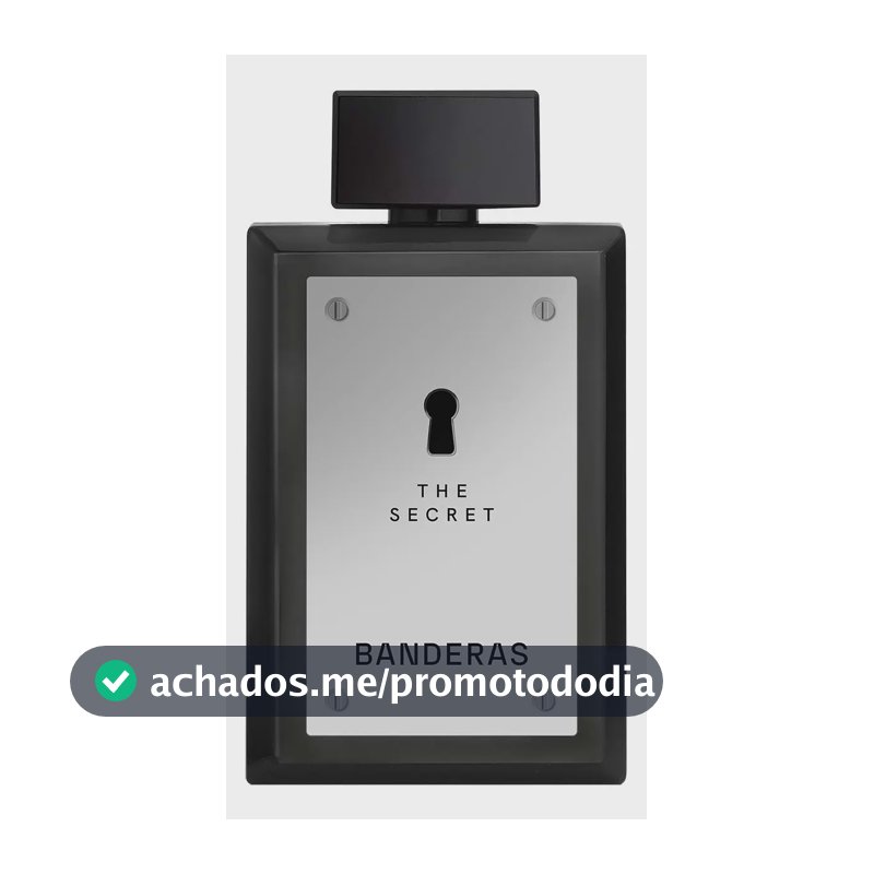 Perfume Masculino Banderas The Secret EDT 200 ml - Oriental Especiado Fresco - Perfume importado masculino de Banderas, expressa masculinidade e sensualidade.