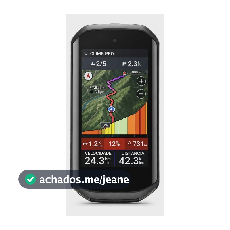 Ciclocomputador Com Gps Garmin Edge 1050 Tela 3.5  Preto Preto