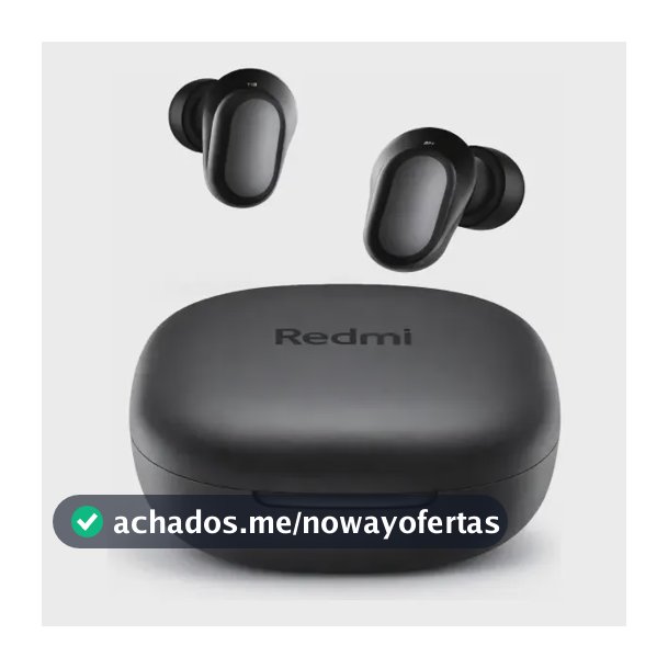 Fone De Ouvido Bluetooth Xiaomi Redmi Buds 6 Play Preto Preto