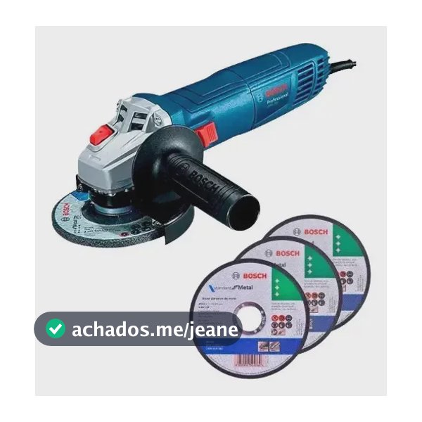 Bosch Professional GWS 700 c/ 3 Discos Corrente elétrica - Azul-turquesa
