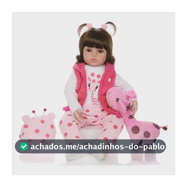 Boneca Bebê Reborn Girafinha Banho Silicone Realista