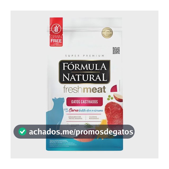 Racao Fresh Meat Gatos Castrados Carne E Batata Doce 1 Kg