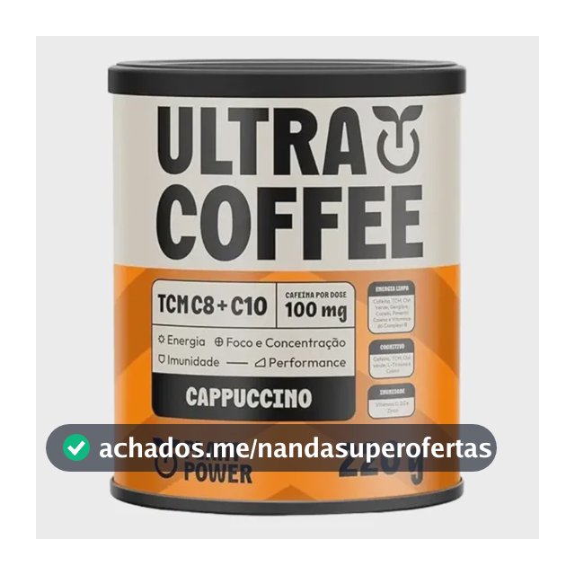 Ultra Coffee Cappuccino Energia, Foco E Performance 220g Cappuccino
