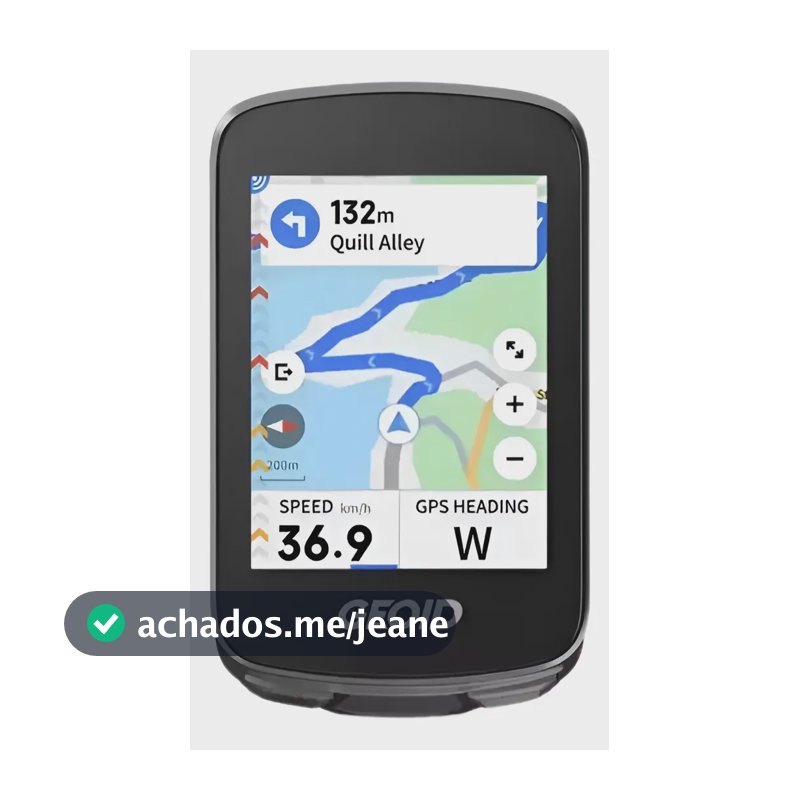Ciclocomputador Gps Geoid Cc700 Colorido Tela 2.8 Strava Preto + Película protetora