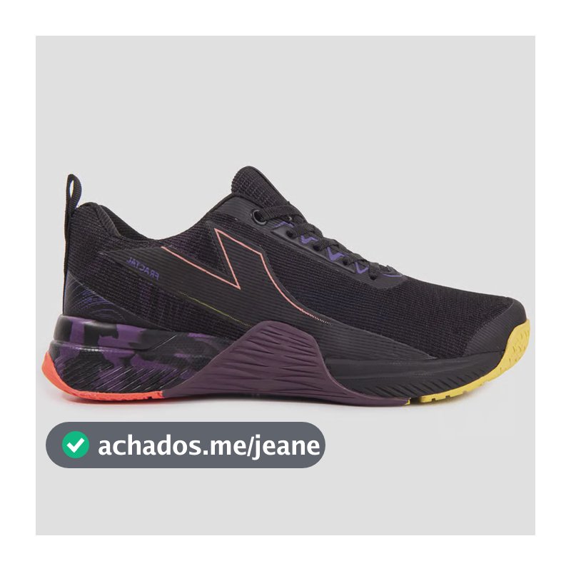 Tênis Lynd Fractal Feminino Preto Cross Preto 39,0 Br