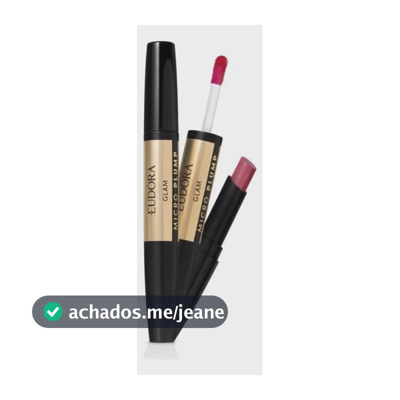 Batom Líquido Matte Eudora Glam Micro Plump Nude Longa Duração