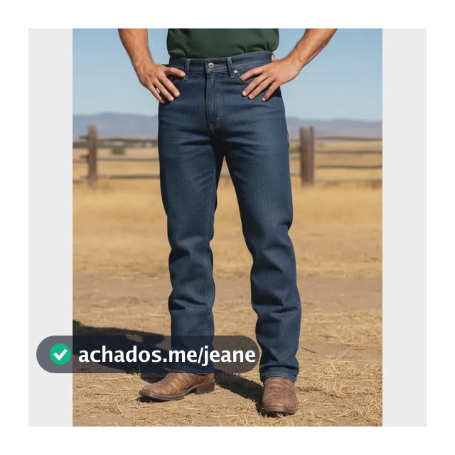 Calça Jeans Masculina Confortavel Reforçada Tradicional