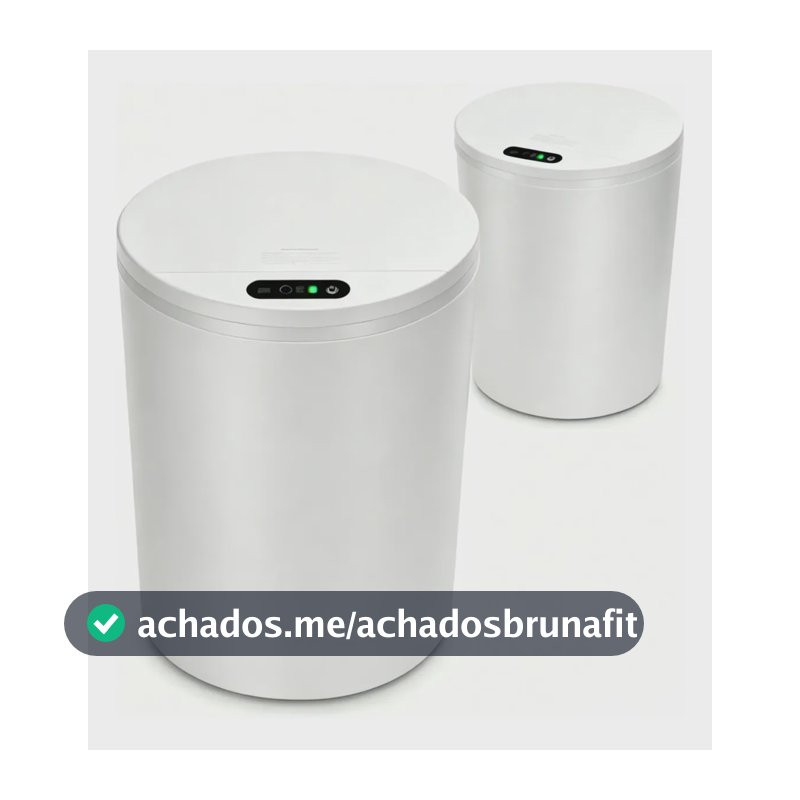 Lixeira Inteligente Automático 16l Para Casas Cozinhas Banho Branco