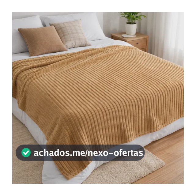 Cobertor Manta Casal Aveludadacanelada Super Macia Luxo