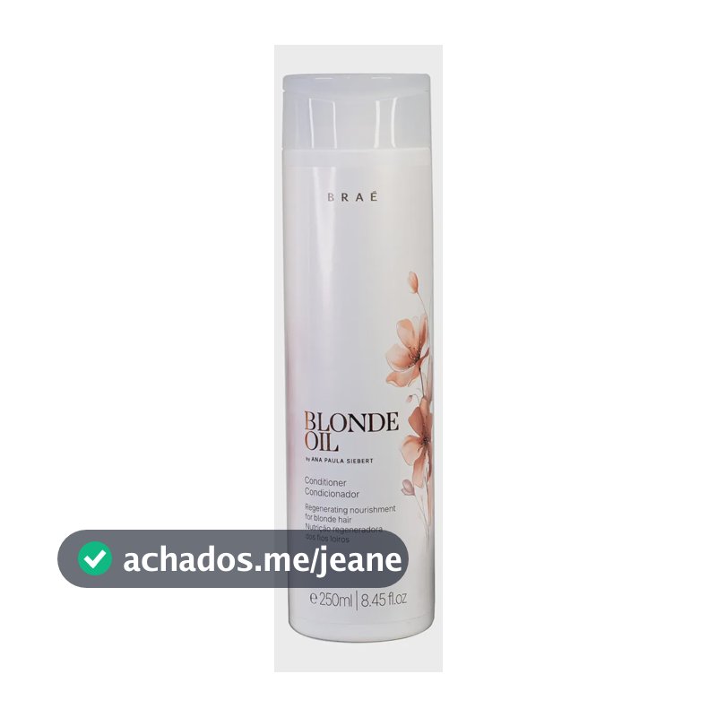 Braé By Ana Paula Siebert Blonde Oil Condicionador 250ml