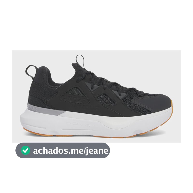 Tênis Masculino Infinite Mvmnt Under Armour 003-black/white/m.silver Liso 44