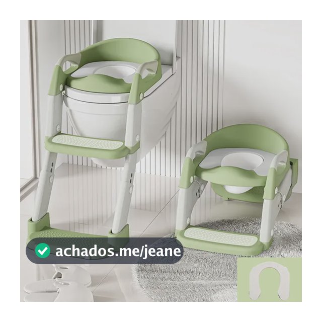 Assento Infantil Com Escada Antiderrapante Cinza/branco