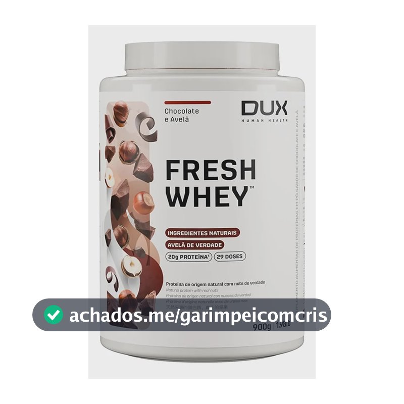 Whey protein Dux Nutrition FreshWhey em pó sabor Chocolate belga e avelã x 900g