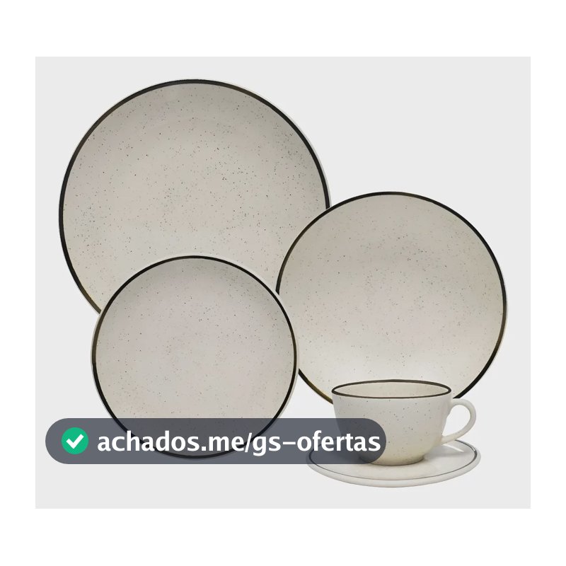 Jogo De Jantar E Chá 20 Peças Unni Brisa Oxford Aw20-5903