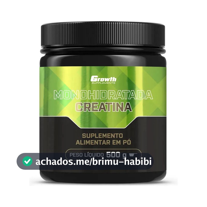 Creatina Growth Supplements Monohidratada em pó Sem sabor x 500g