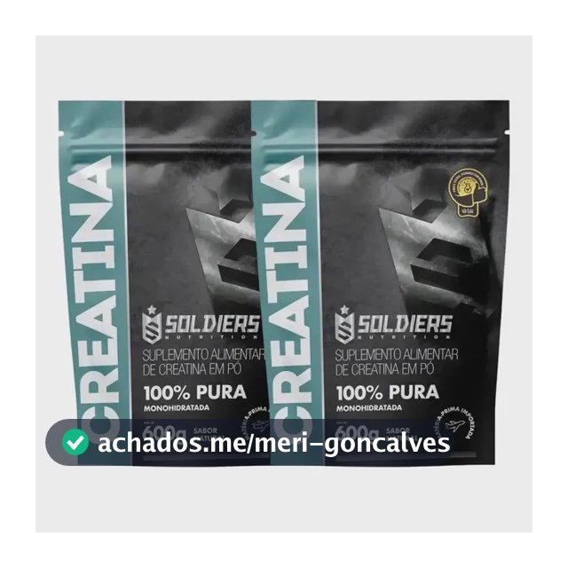 Creatina Soldiers Nutrition em pó Sem sabor x 1.2kg 2 un