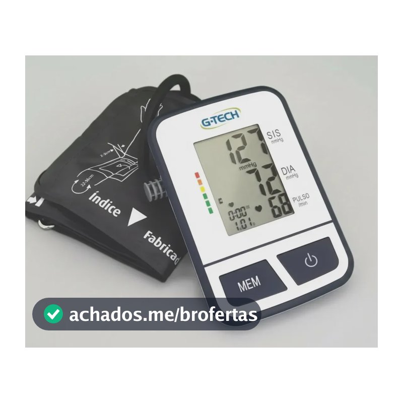 Aparelho medidor de pressão digital de braço BSP11 G-Tech