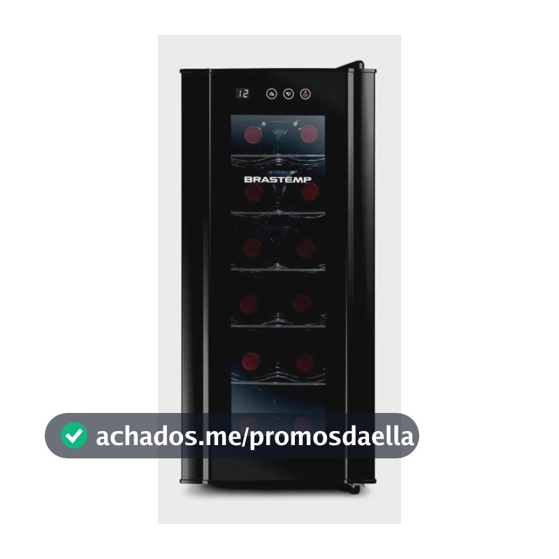 Adega De Vinhos Brastemp Para 12 Garrafas Com Painel Touch Bzc12be Preto